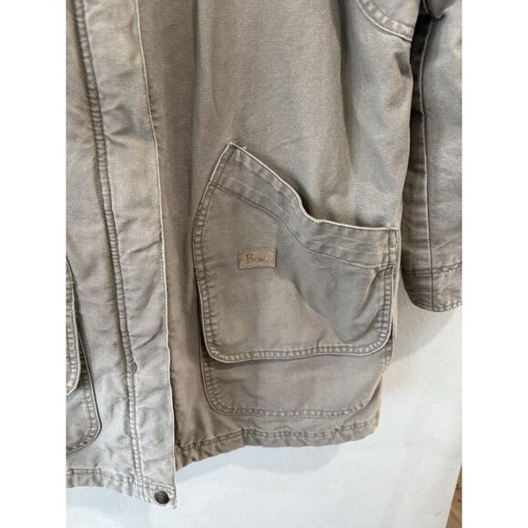 Vintage Berne Men's Distressed Blanket Lined Canvas Barn Chore Jacket Large Coat - Picture 4 of 5
